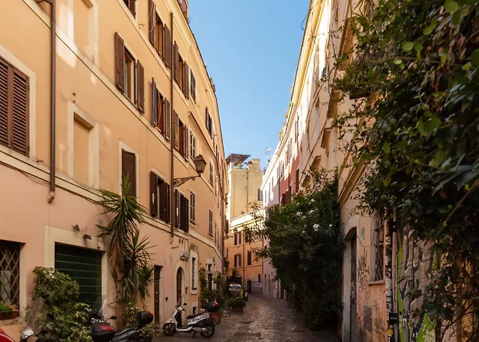 Guesthost - Vintage-modern Trastevere Apartament Rzym